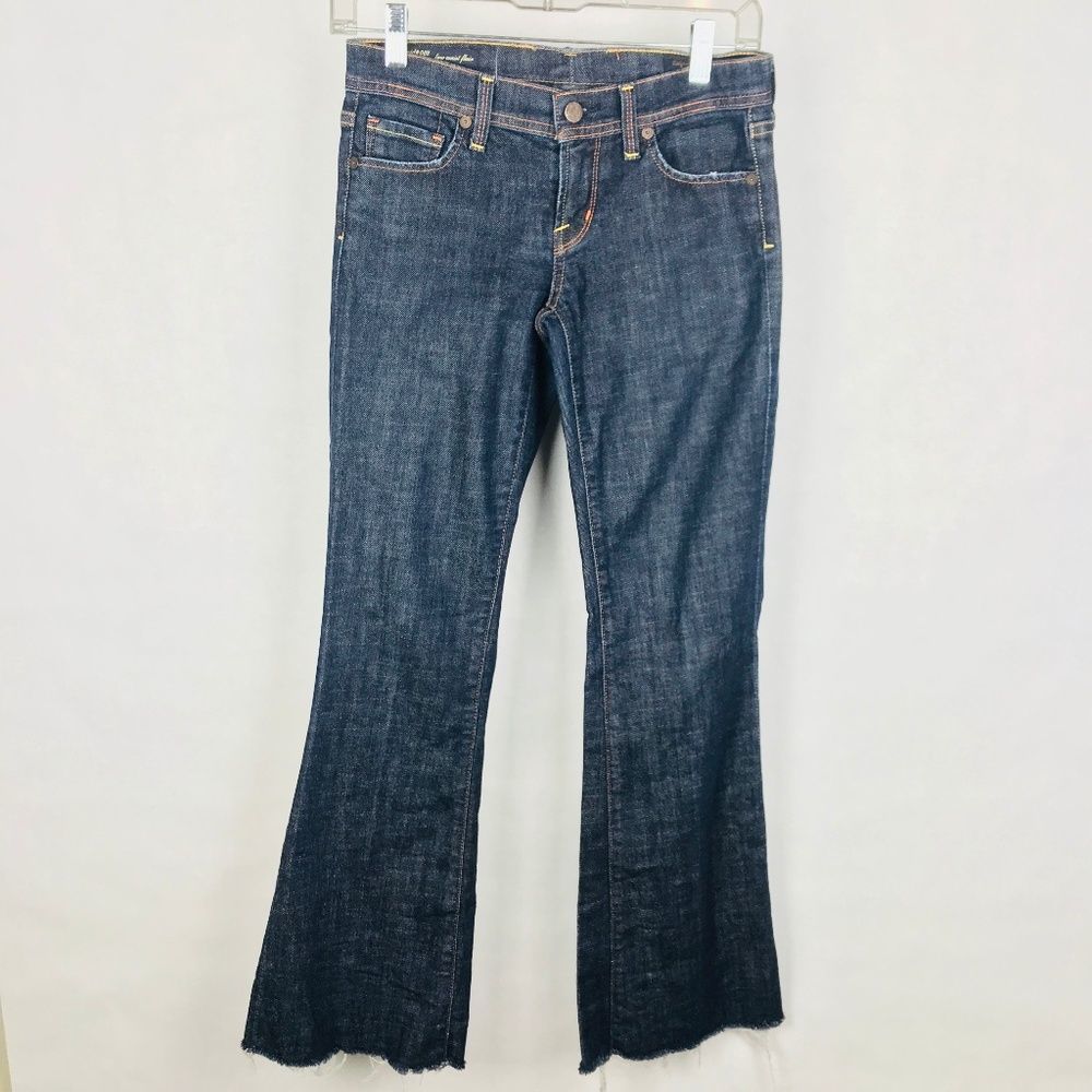 Citizens of Humanity Ingrid Flare Frayed Hem Jeans